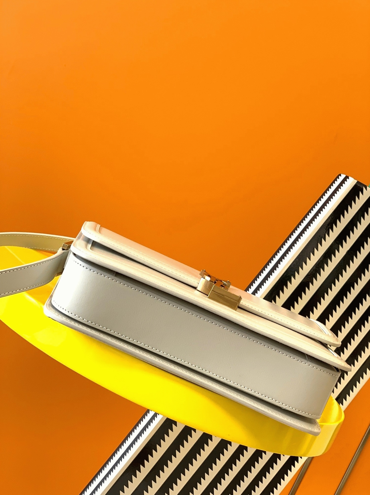 Fake Saint Laurent Medium Solferino Bag White Calfskin