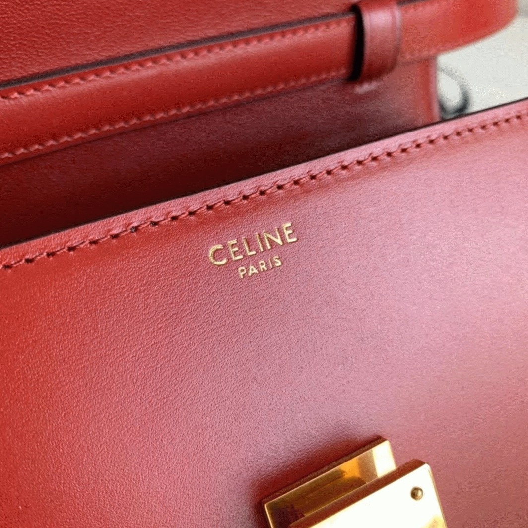 Top Quality Fake Celine Classic Box Teen Bag In Red