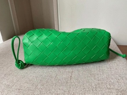 Faux Bottega Veneta Mini Pouch with Strap Parakeet