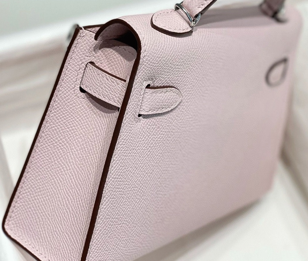 Hermes Kelly Mini II Bag Replica in Mauve Pale