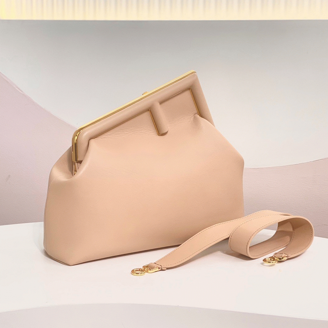 Top Quality Fake Fendi First Medium Bag In Powder Pink Nappa Leather