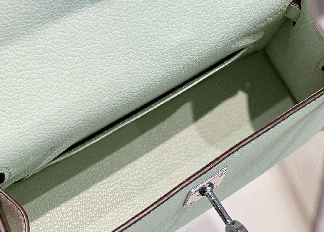 Hermes Kelly Mini II Bag Replica in Vert Fizz