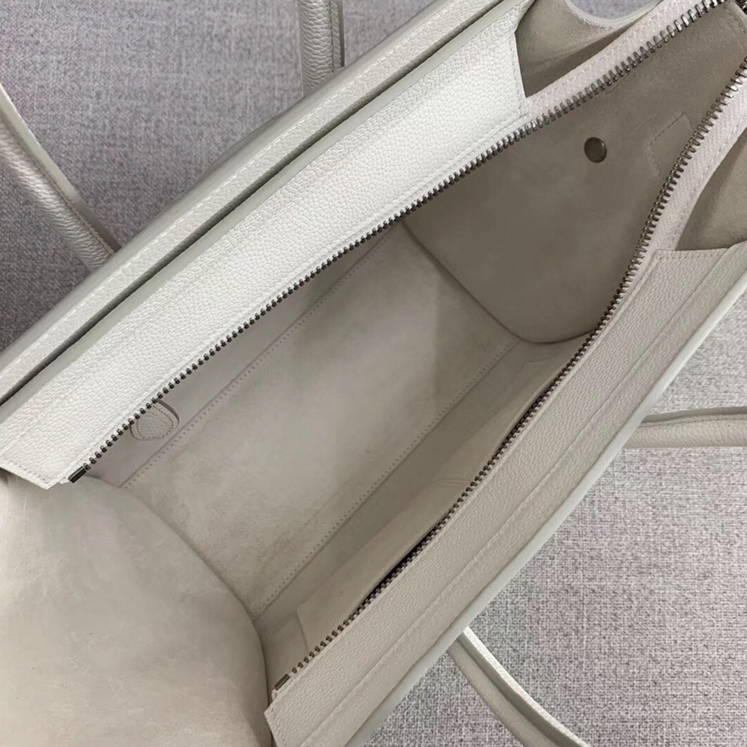 Celine Micro Luggage Tote Bag Fake in White