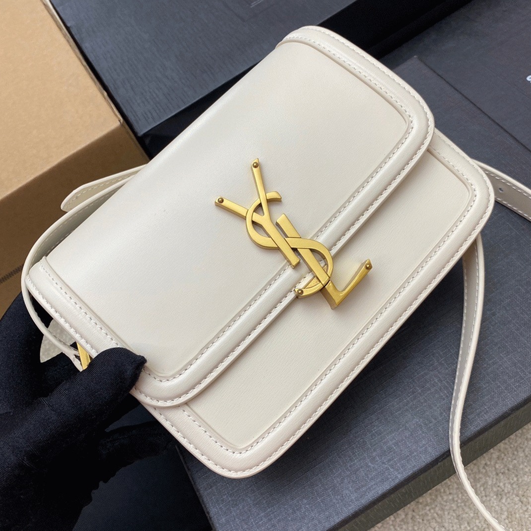 Replica Saint Laurent Small Solferino Bag White Calfskin