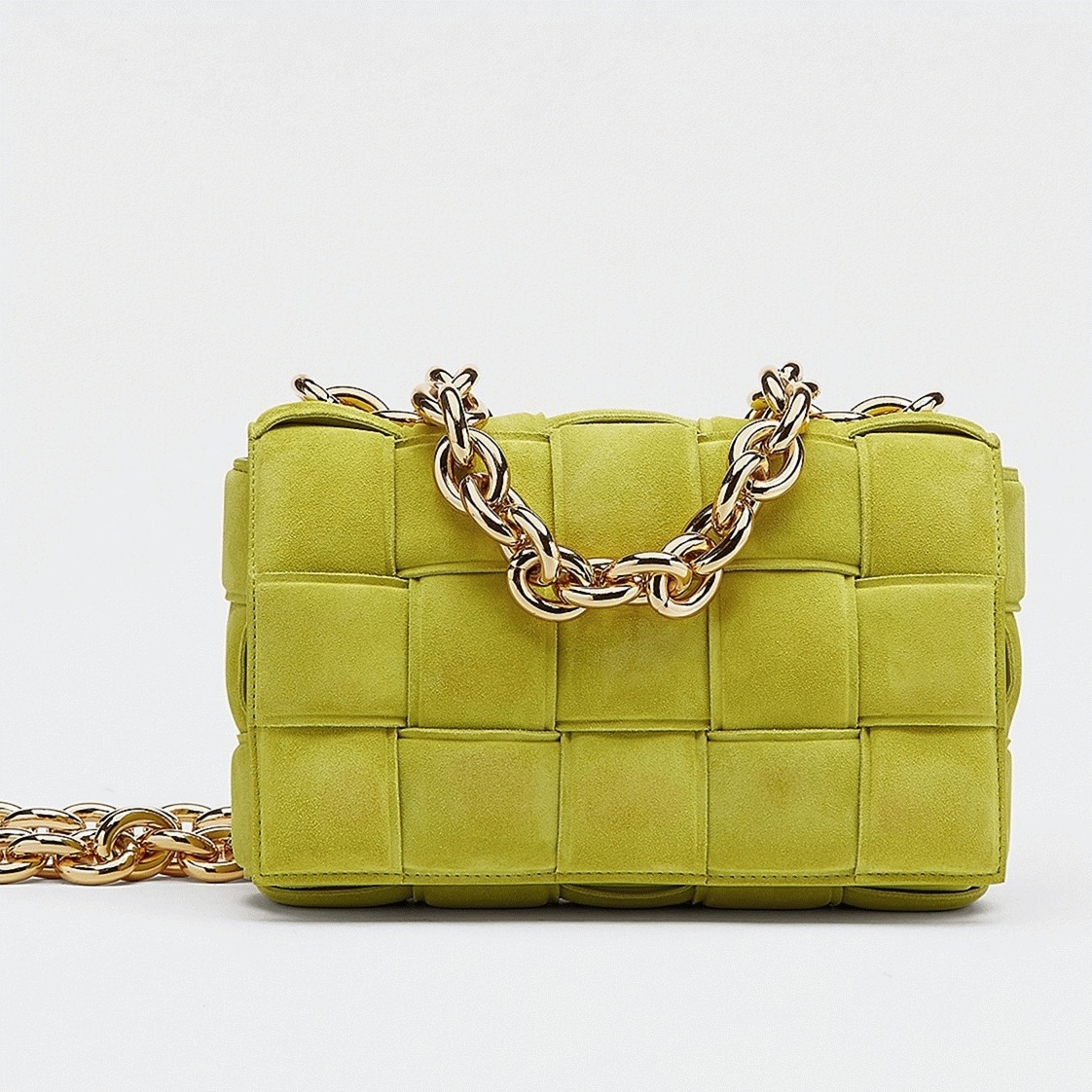 Top Quality Fake Bottega Veneta Chain Cassette Bag In Kiwi