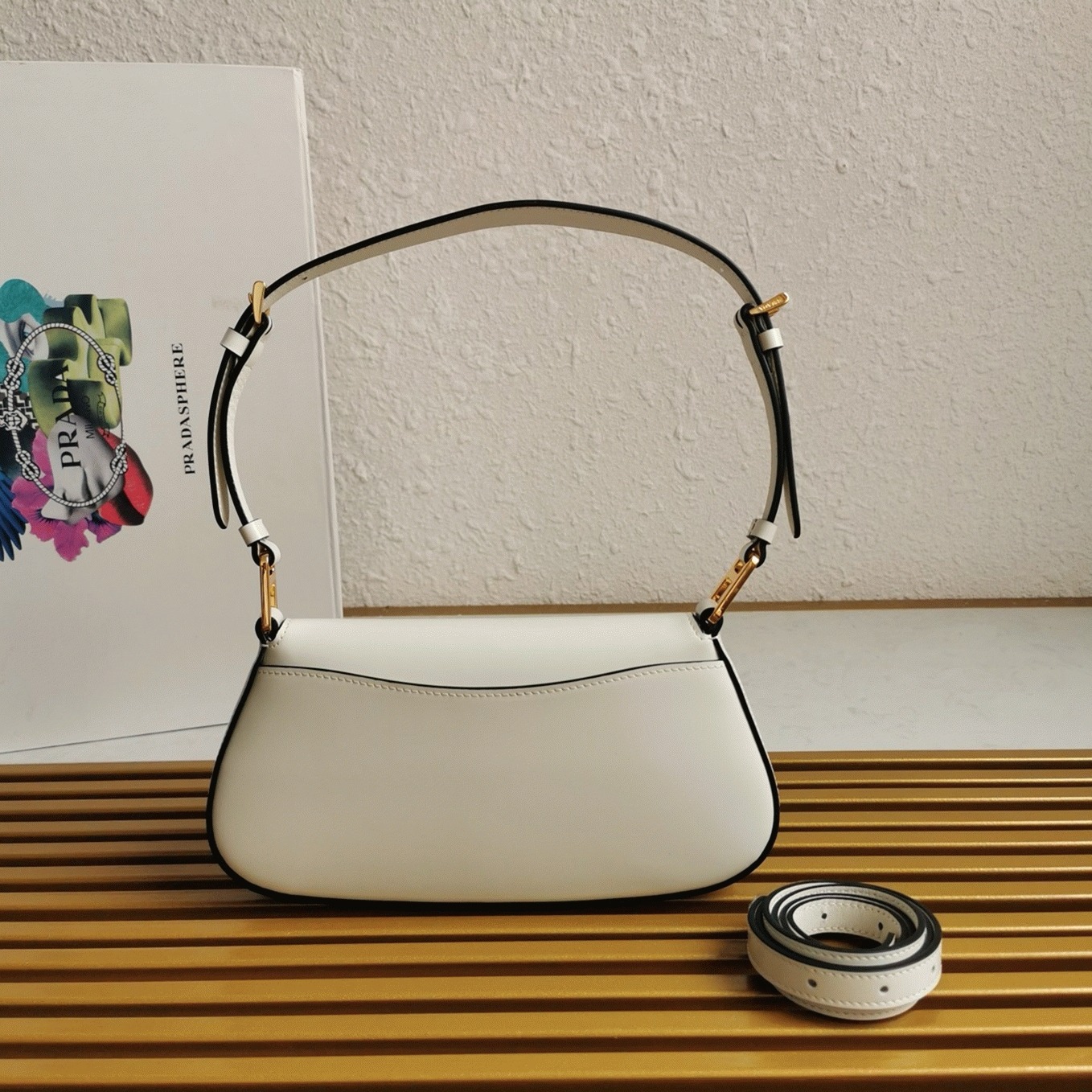 Prada Shoulder Bag Knockoff in White