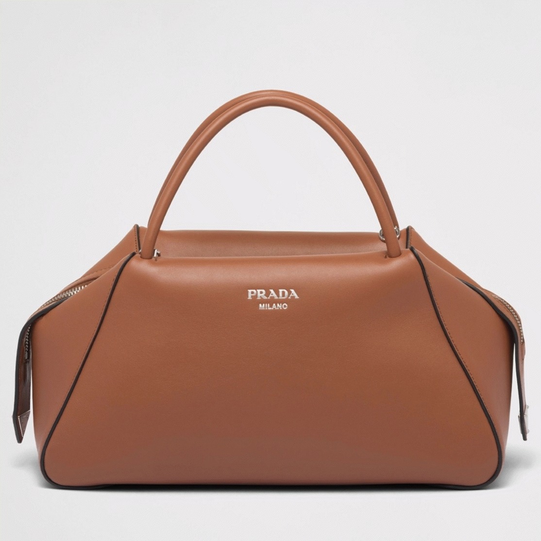 Prada Supernova Medium Top Handle Bag Replica in Brown