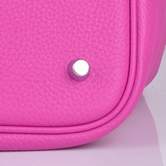 Peach fake Hermes Picotin Lock handbag