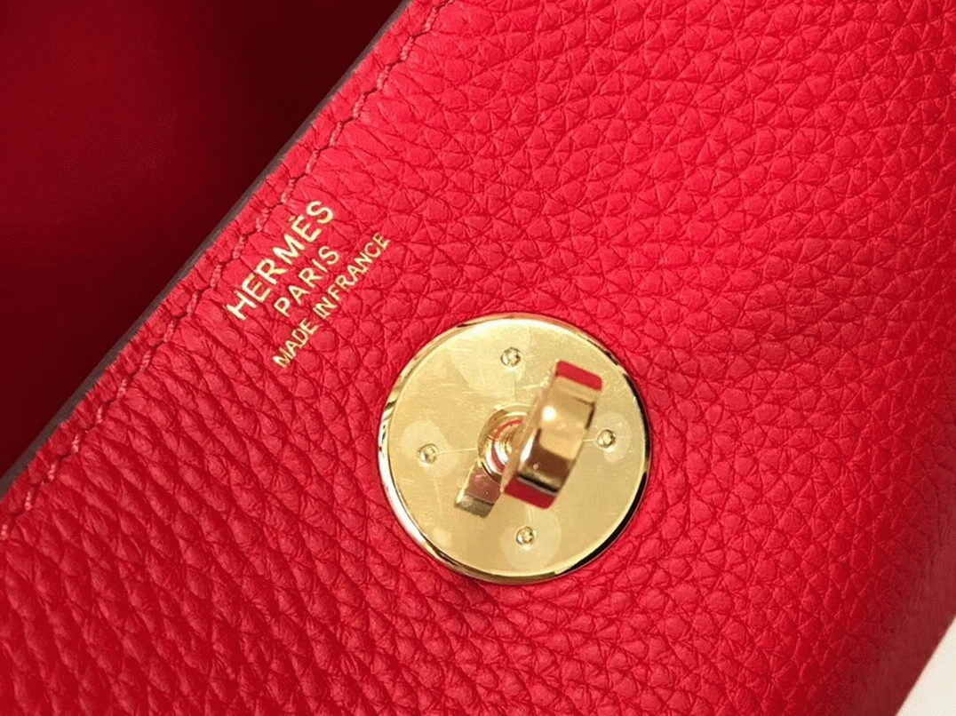Fake designer Hermes Lindy Mini handbag in red