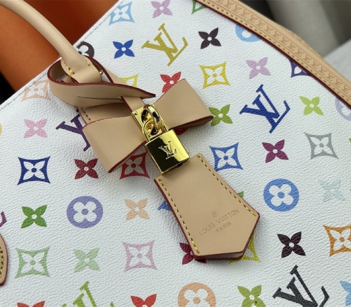 Louis Vuitton X TM Multicolored Onthego MM In White