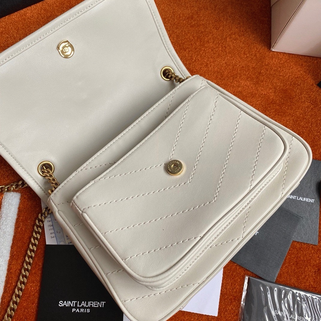 Fake Saint Laurent Niki Baby Chain Bag White