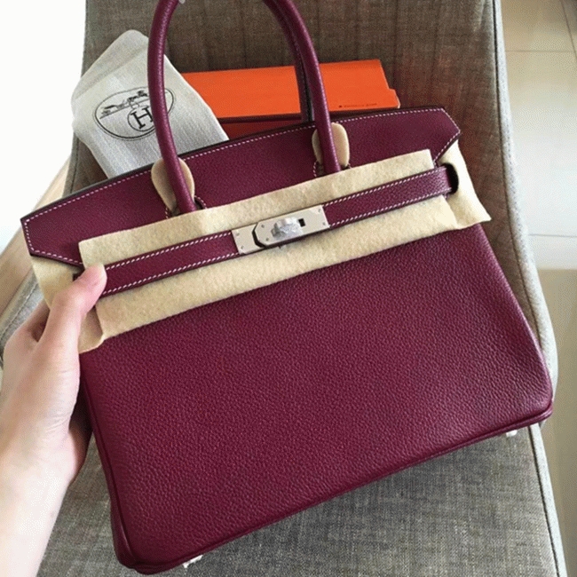 Ruby Color Designer-Inspired Hermes Birkin 35cm Replica Purse