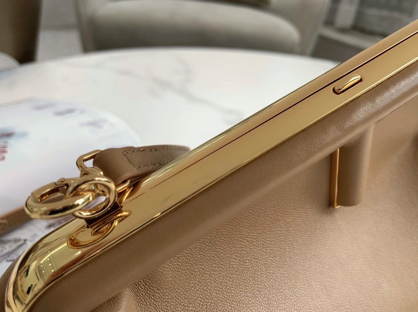 Top Quality Fake Fendi First Small Bag In Light Brown