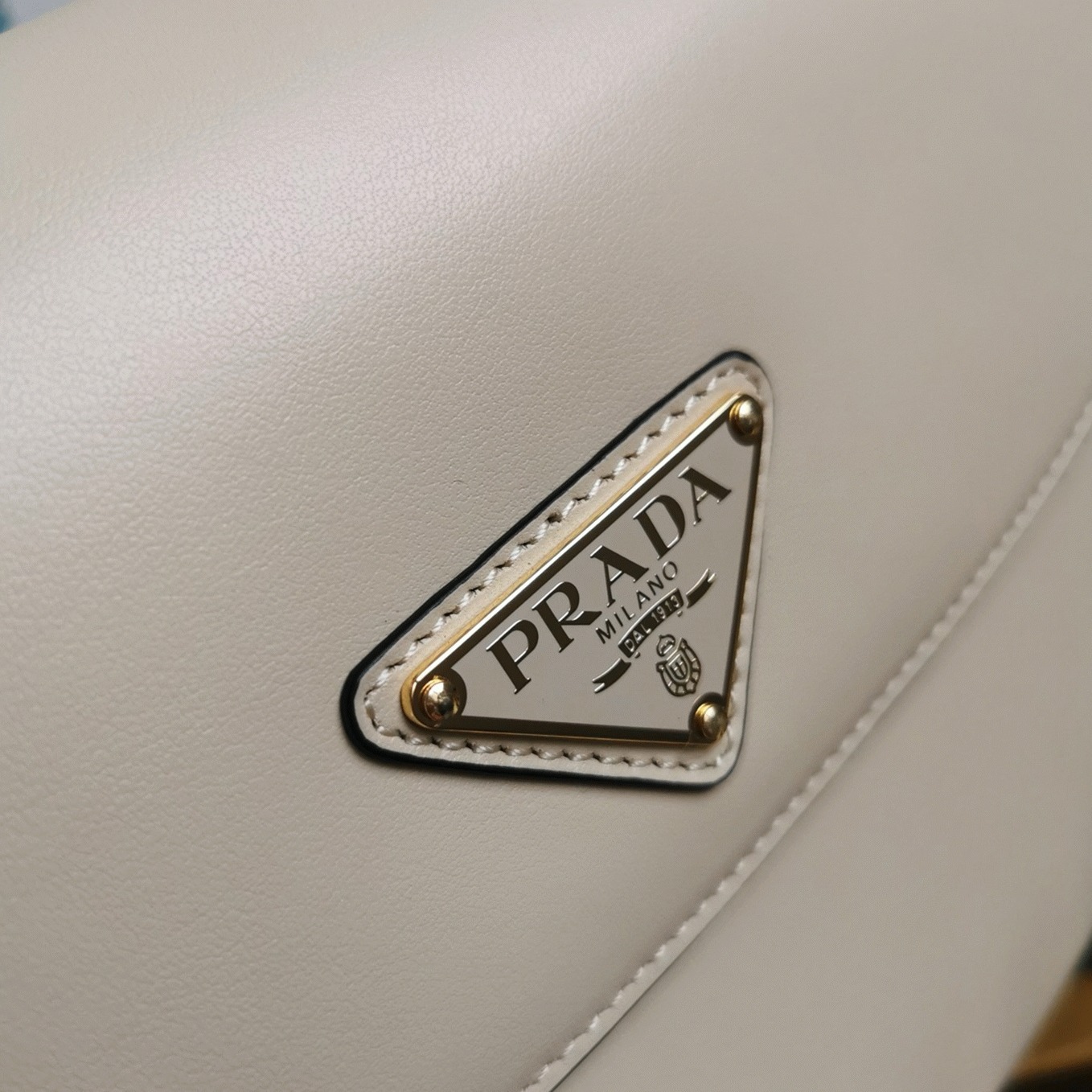 Beige Prada Arque Shoulder Bag with Flap Knockoff