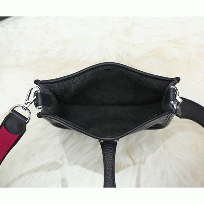 Black Evelyne II TPM Knockoff Hermes Messenger Shoulder Bag