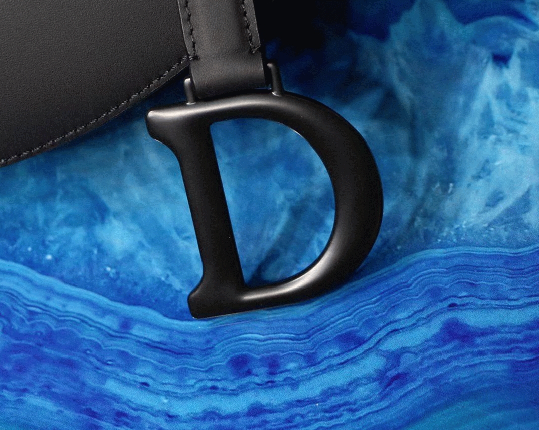 Dior Saddle Mini Bag Knockoff in Black Ultramatte Calfskin