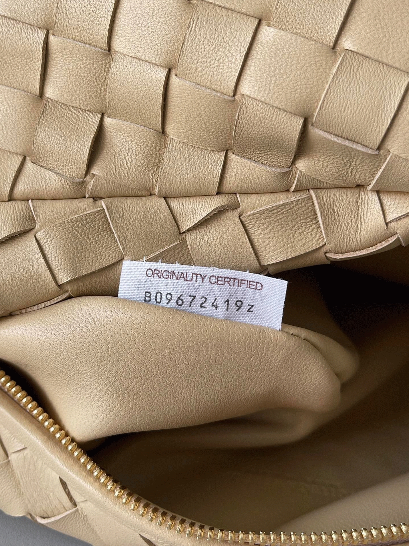 Faux Bottega Veneta BV Jodie Teen Bag Porridge