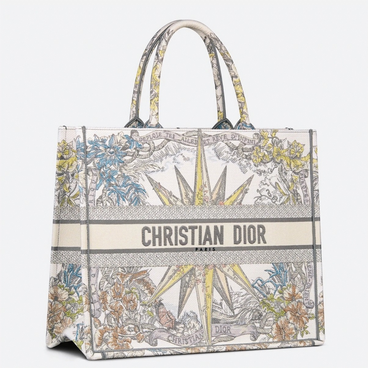 Dior Large Book Tote Bag Replica in Multicolor Rêve d Infini Embroidery