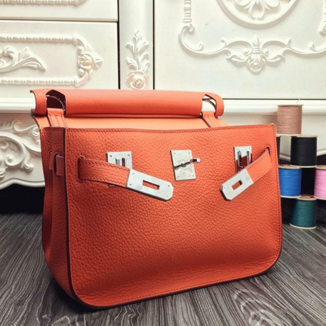 Orange replica Hermes Jypsiere 31cm handbag