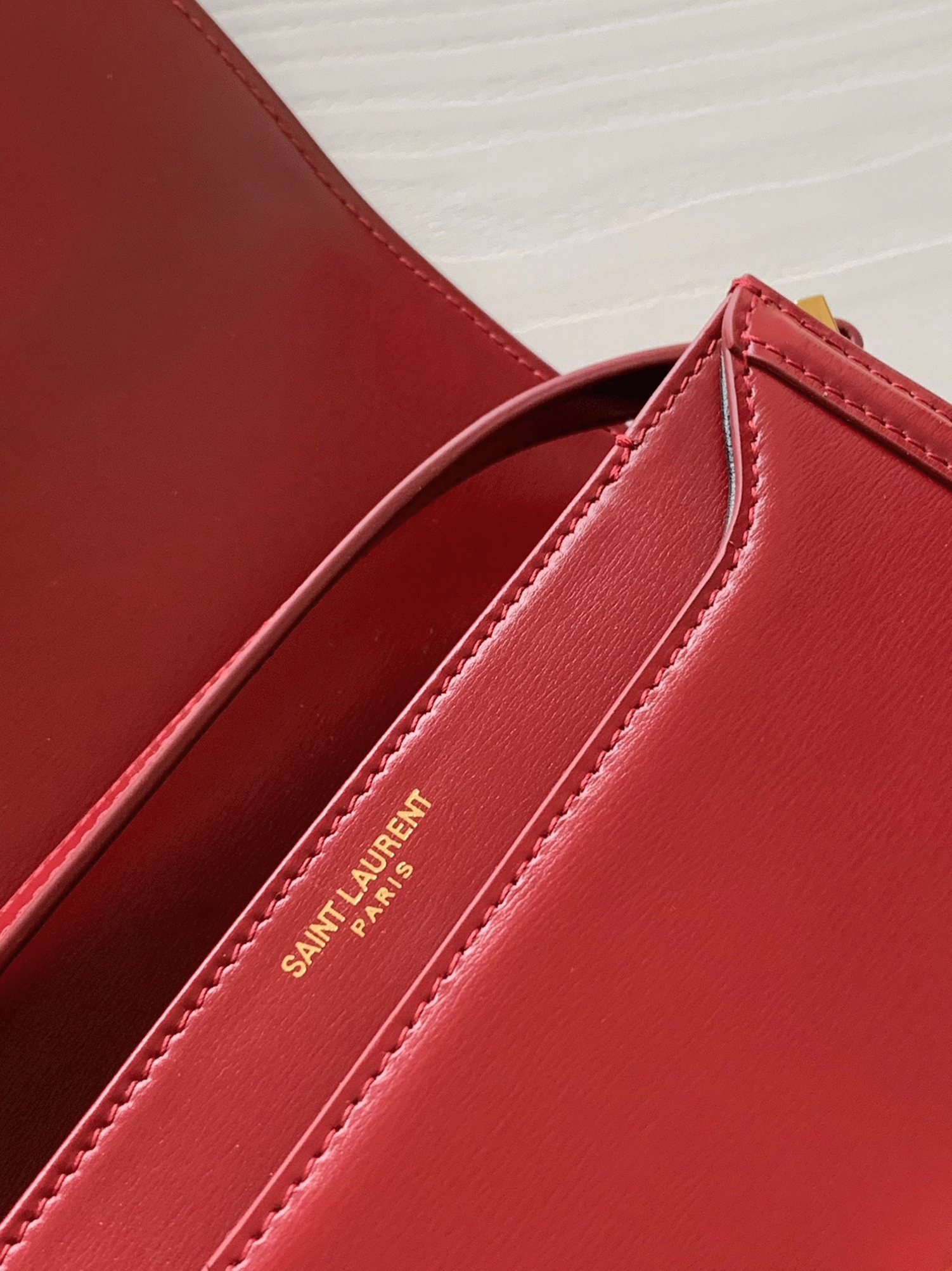 Replica Saint Laurent Small Solferino Bag Red Calfskin