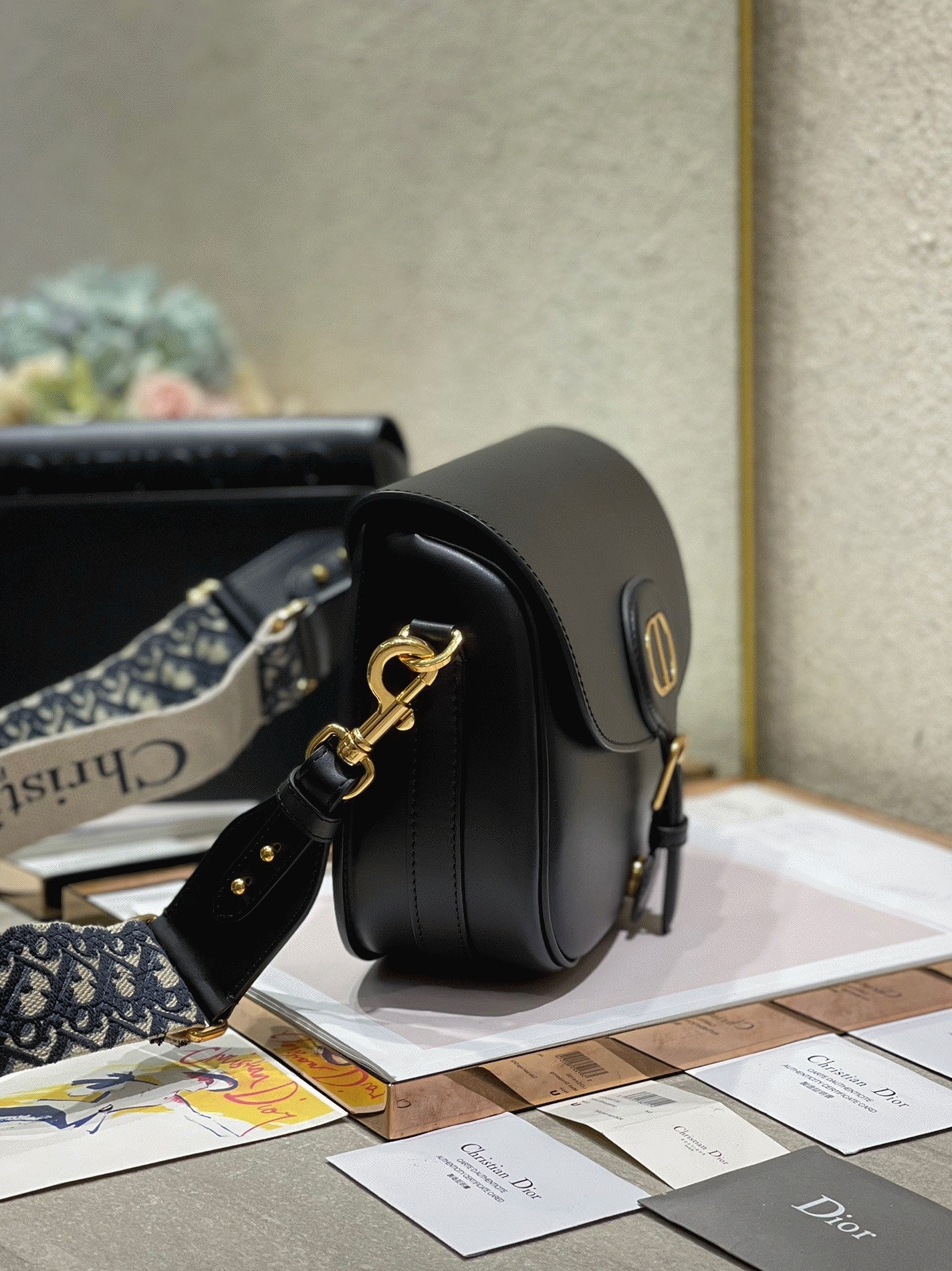 Dior Bobby Large Bag Fake in Black