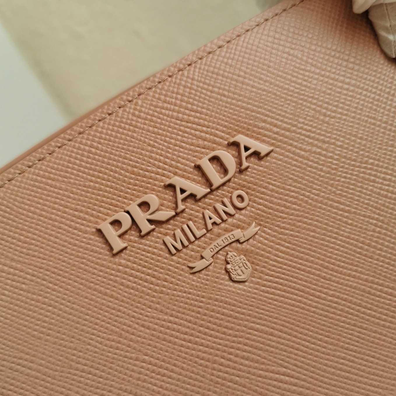 Prada Monochrome Medium Bag Best Replica in Nude