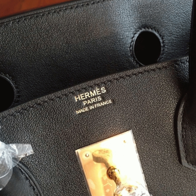 Black Imitation Designer Hermes Birkin 35cm Purse
