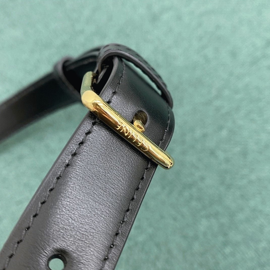 Top Quality Faux Celine Triomphe Medium Bag In Black