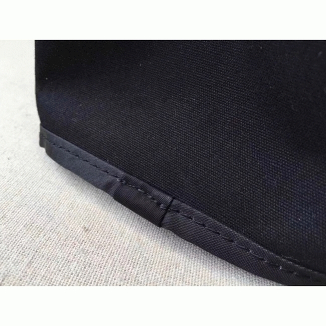 Black Canvas Fake Luxury Hermes Cabag Elan Stylish Tote