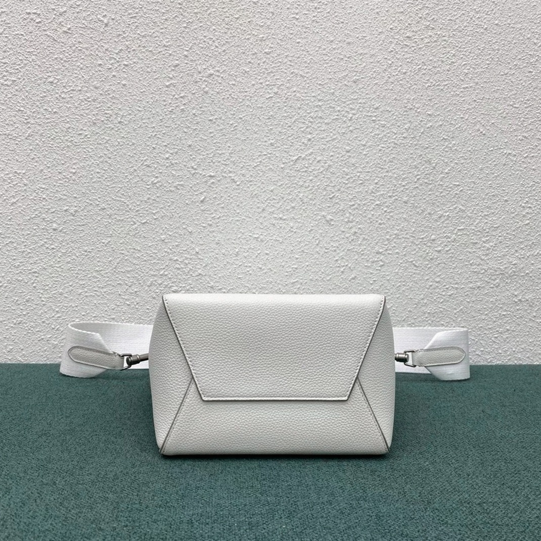 Top Quality Fake Celine Sangle Small Bucket Bag In White Calfskin
