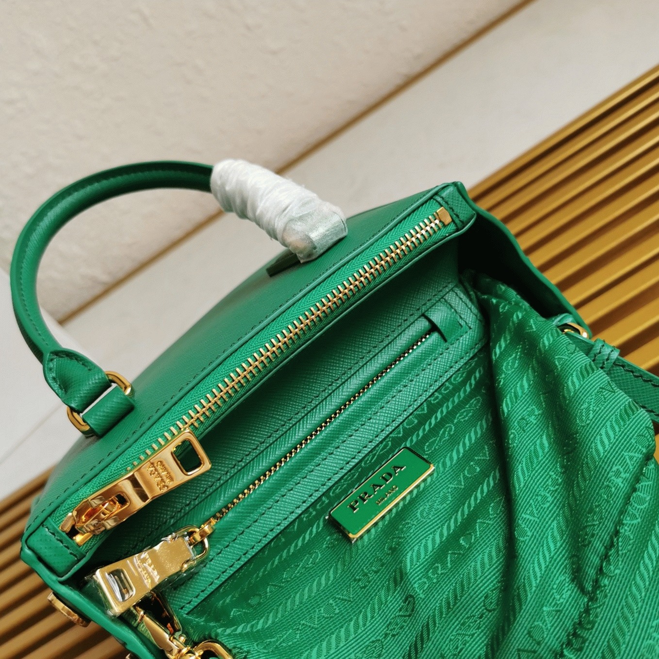 Green Prada Mini Galleria Bag Knockoff