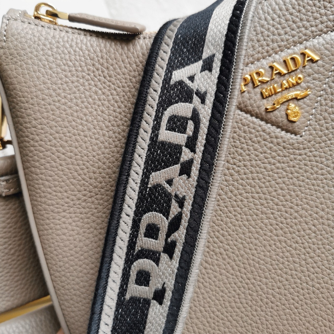 Prada Shoulder Bag Fake in Grey
