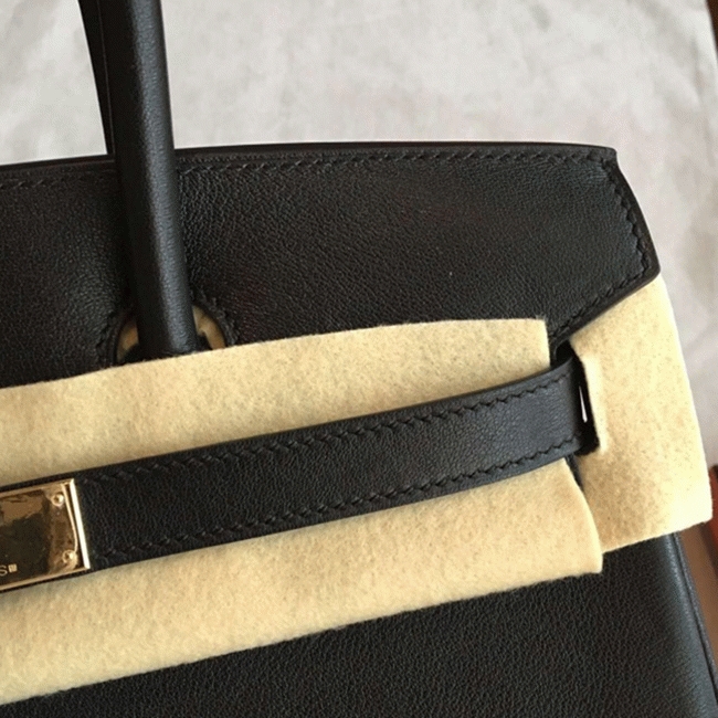 Black Imitation Designer Hermes Birkin 35cm Purse