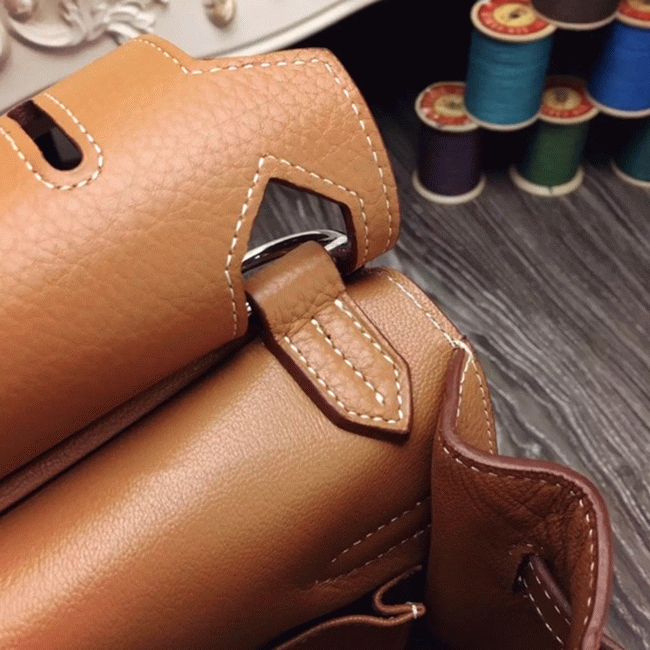 Brown replica Hermes Jypsiere 34cm handbag