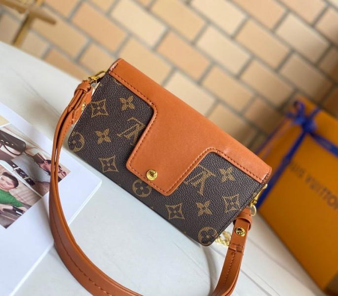 Louis Vuitton Monogram Canvas Padlock On Strap Bag In Caramel