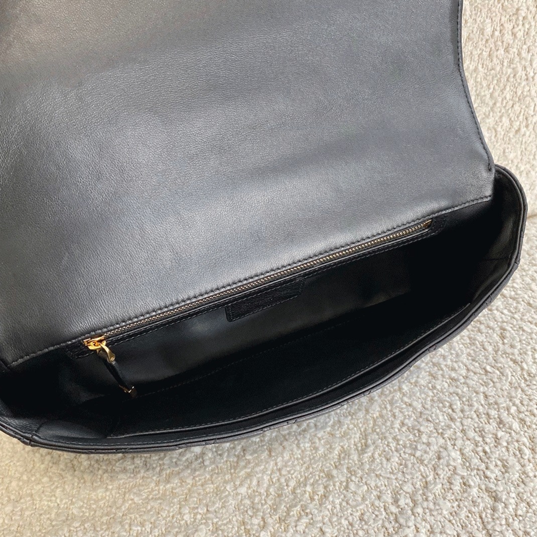 Dior Caro Large Bag Fake in Black