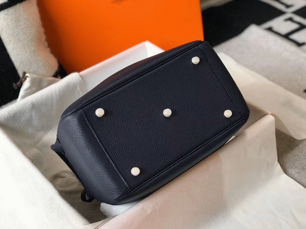 Knockoff Hermes Lindy 30cm bag in navy blue shade