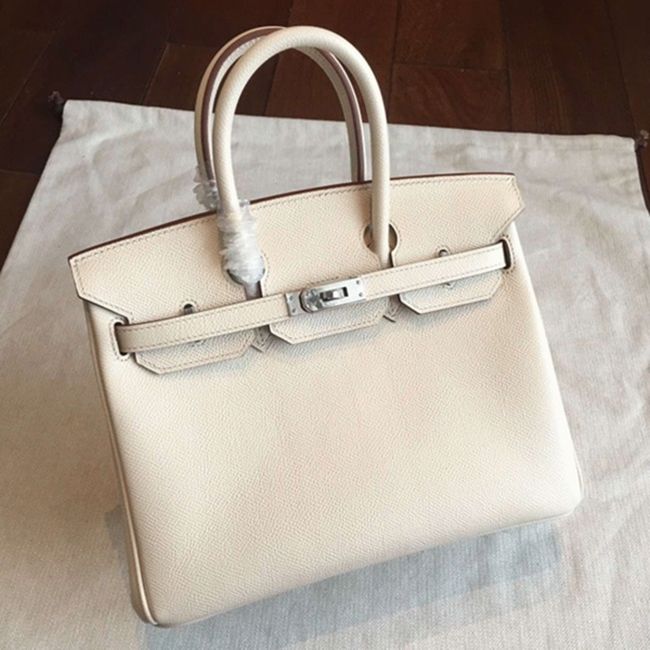 Beige Hermes Birkin 25cm Affordable Copy