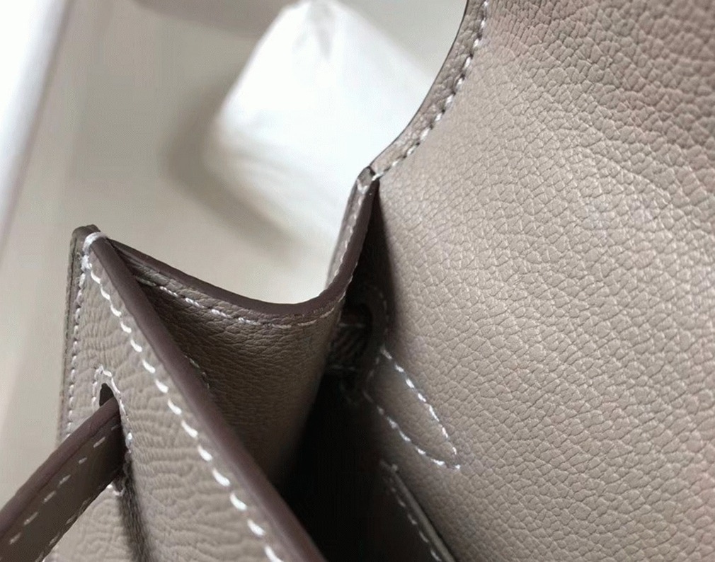 Hermes Kelly Mini II Bag Fake in Gris Asphalt