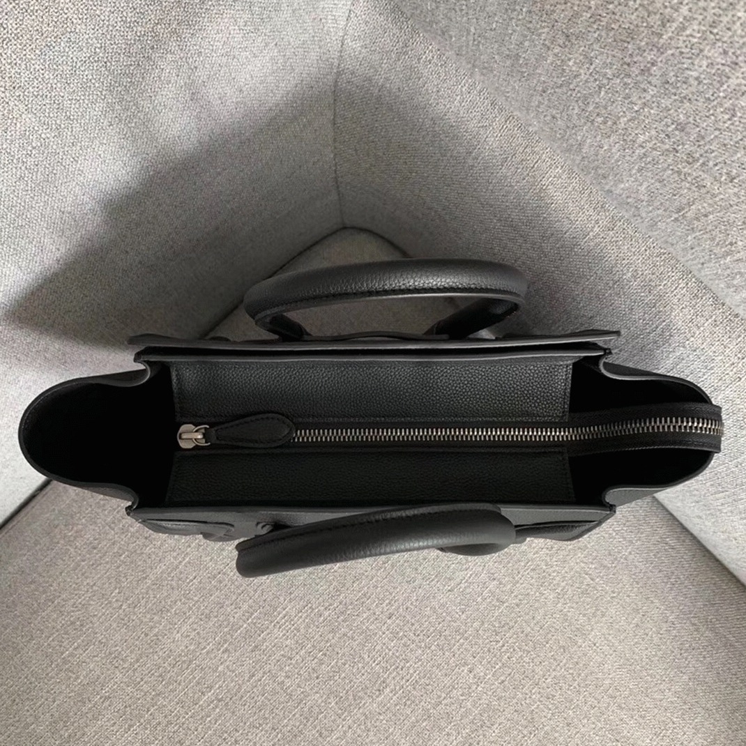 Celine Micro Luggage Tote Bag Replica in Black