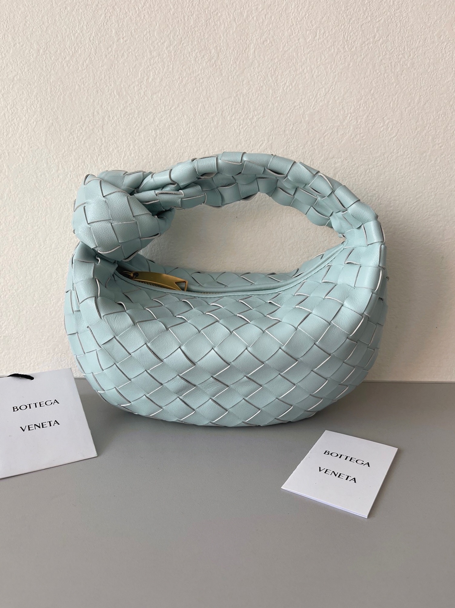 Fake Bottega Veneta BV Jodie Mini Bag Teal Washed