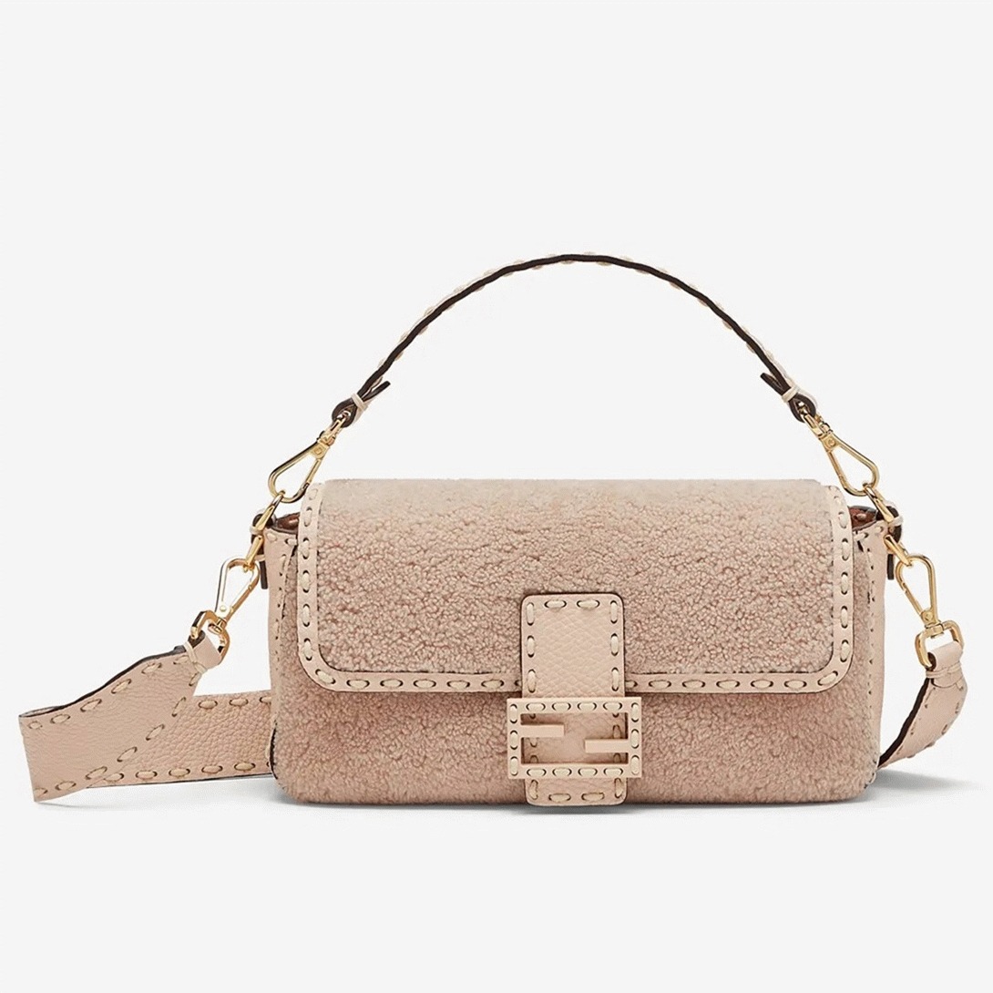 Top Quality Fake Fendi Medium Baguette Bag In Beige