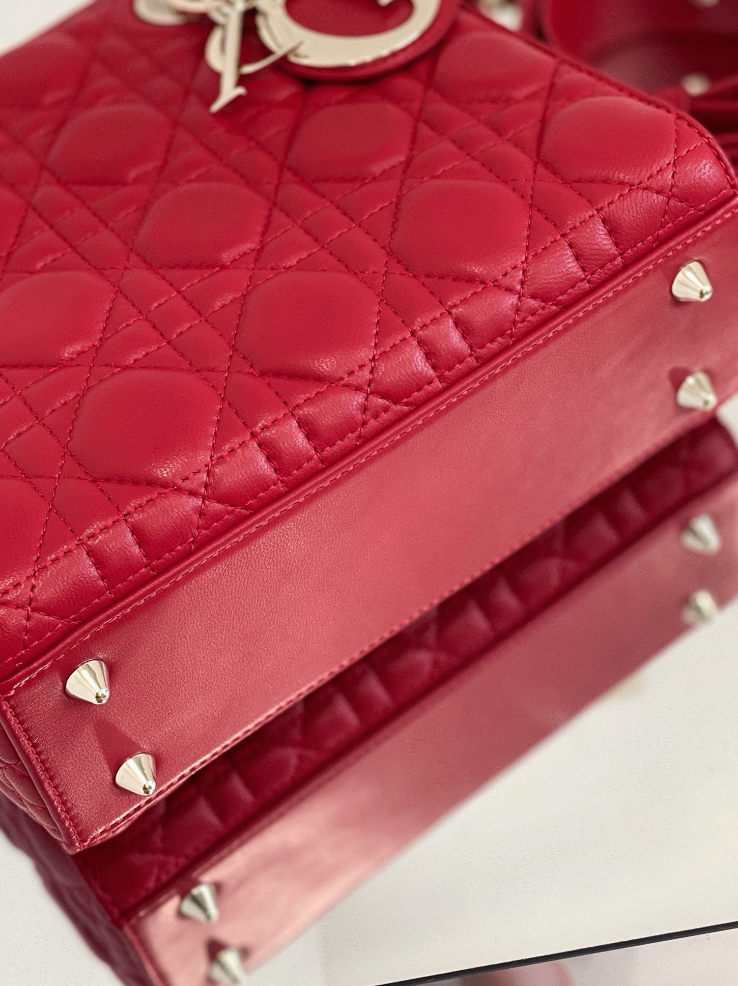 Dior Small Lady Dior My ABCDior Bag Fake in Red