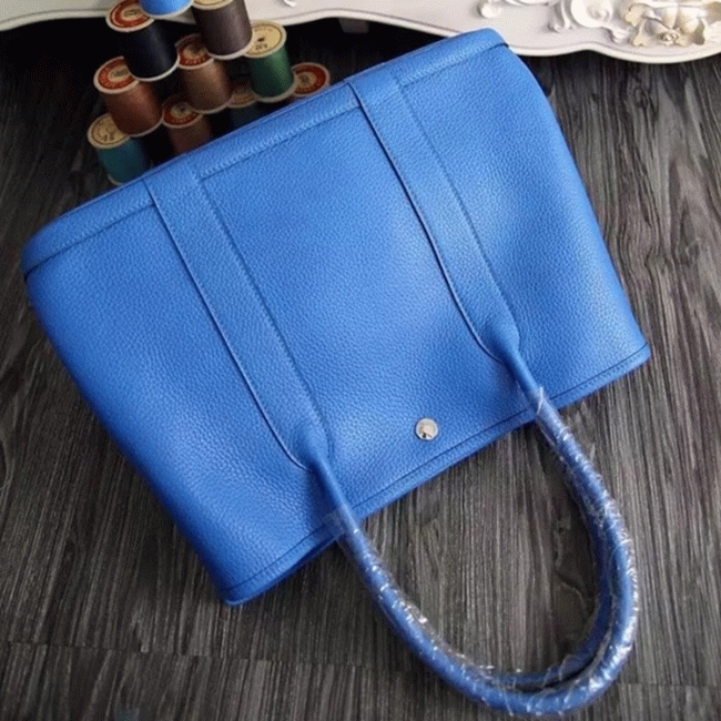 Blue Top Replica Hermes Garden Party 30cm Stylish Bag