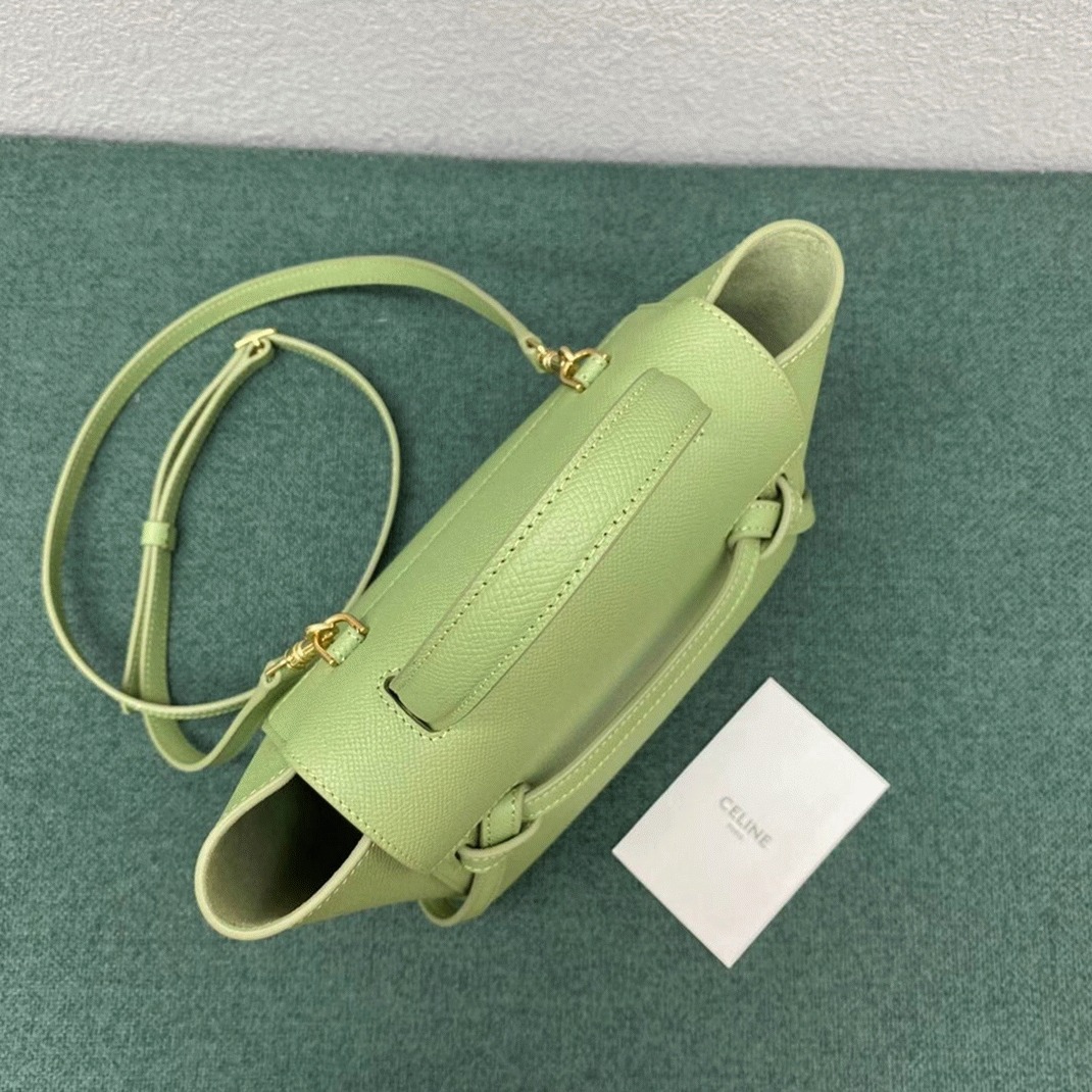 Celine Belt Nano Bag Fake in Sage
