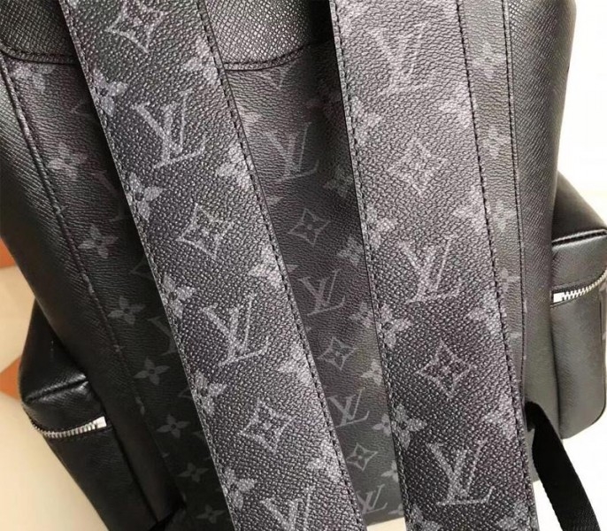 Louis Vuitton Taiga Leather Outdoor Backpack In Eclipse Black