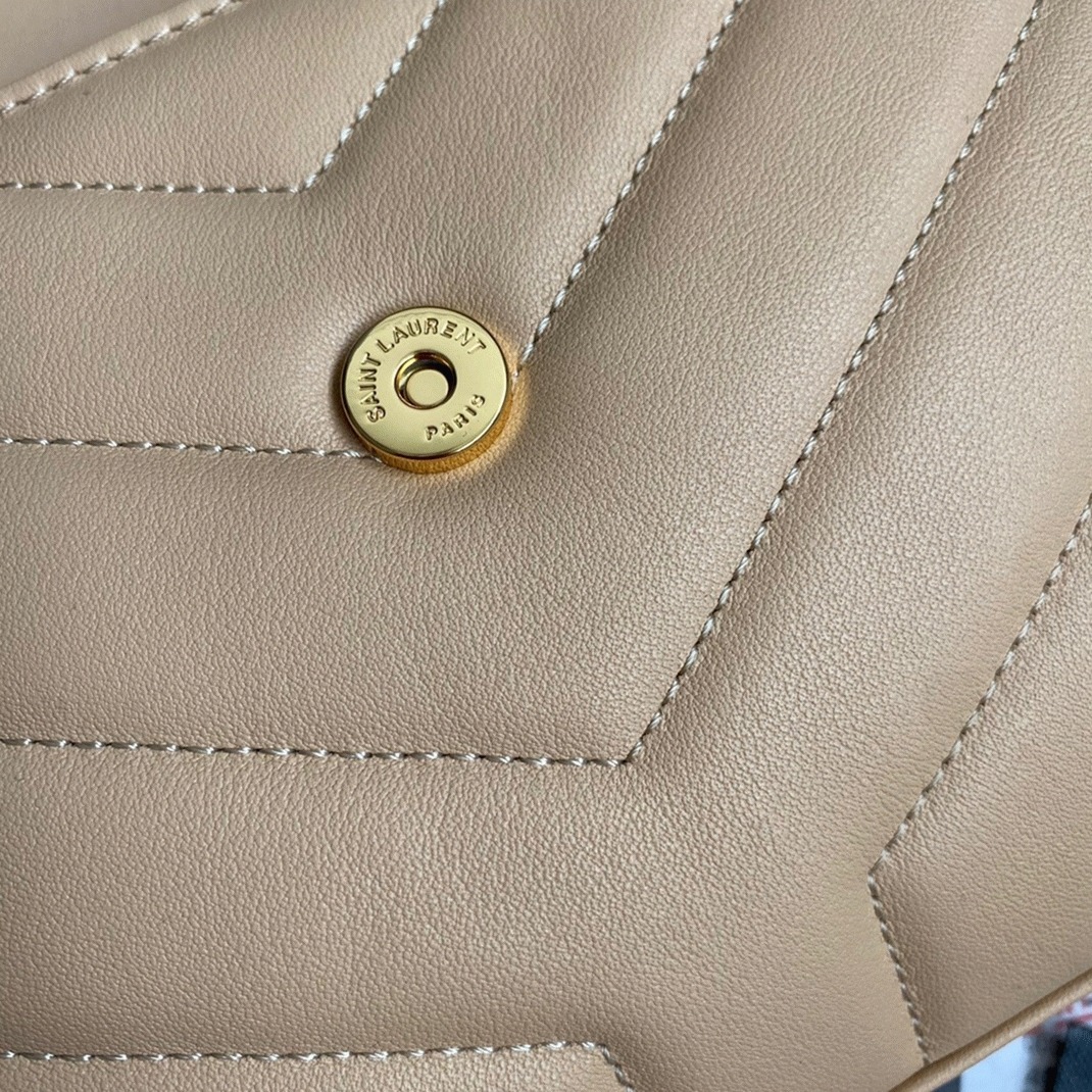 Fake Saint Laurent LouLou Toy Strap Bag Beige