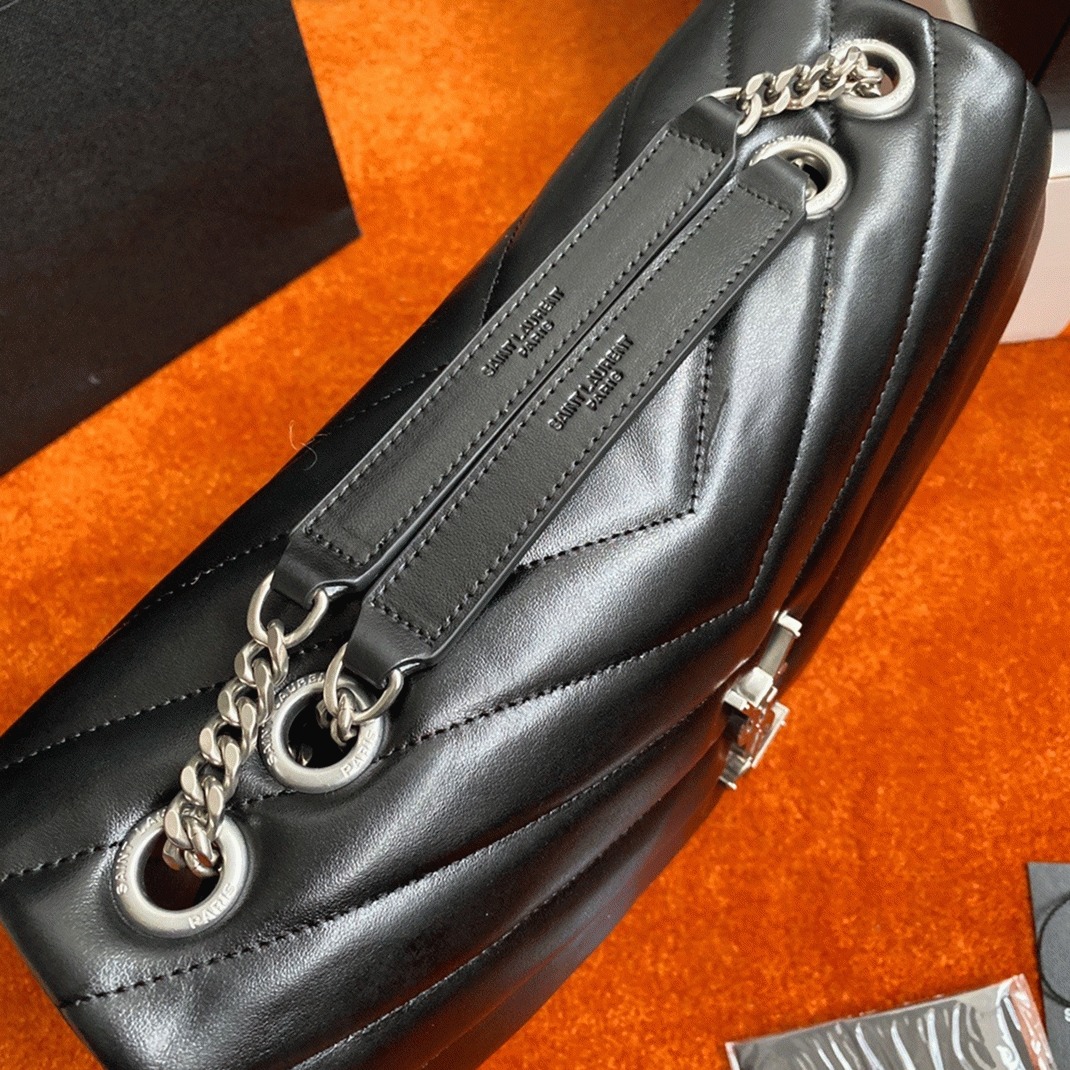 Replica Saint Laurent LouLou Medium Chain Bag Noir