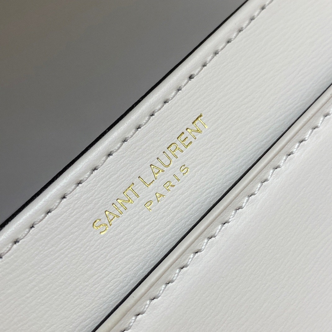 Replica Saint Laurent Small Solferino Bag White Calfskin