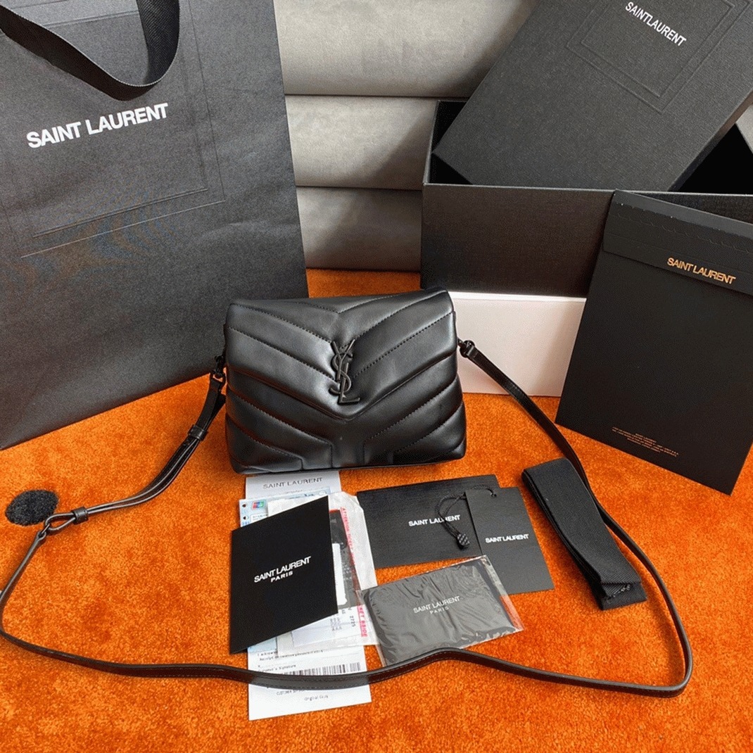 Replica Saint Laurent LouLou Toy Strap Bag All Black